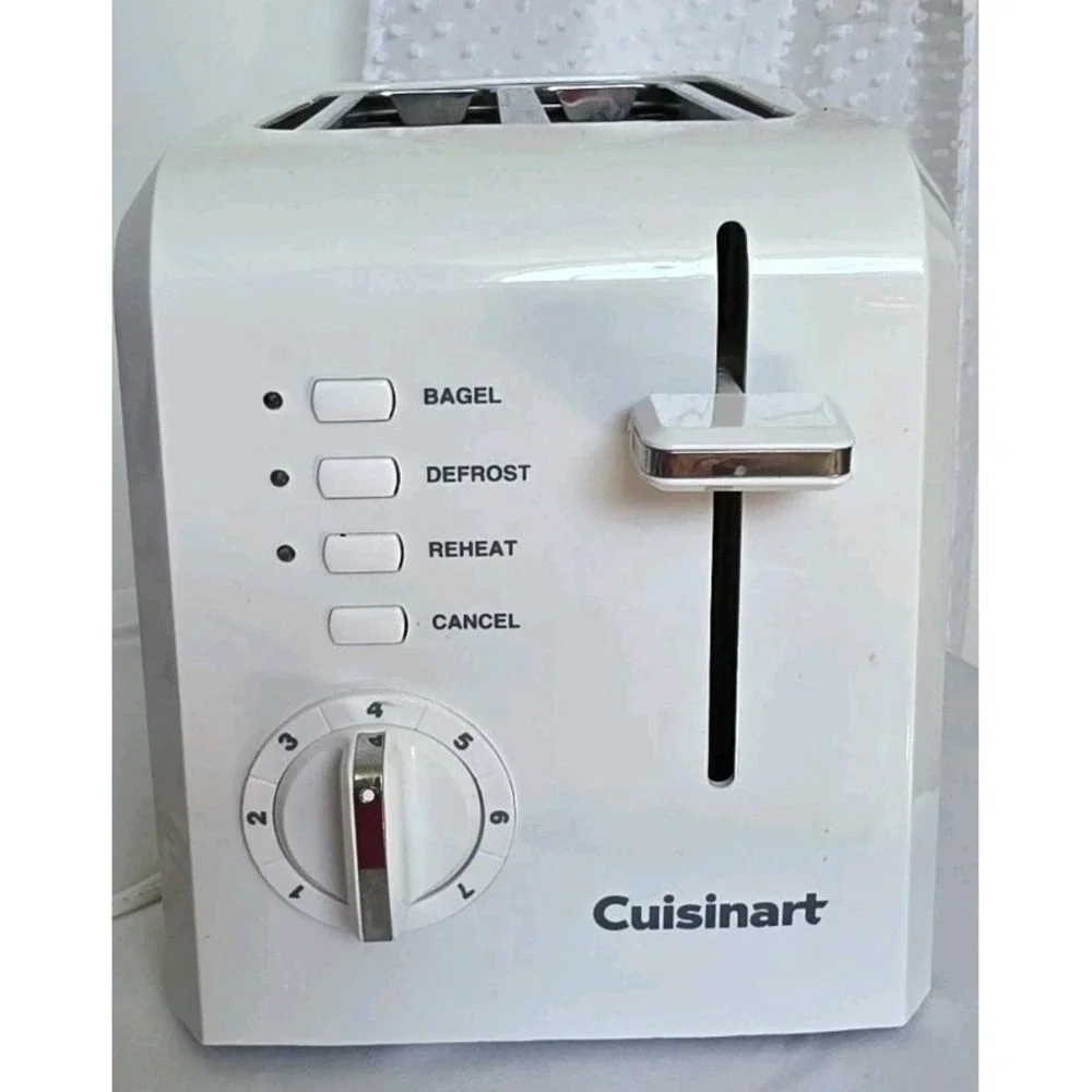 Cuisinart CPT-122 White 2-Slice Toaster with Defrost Reheat